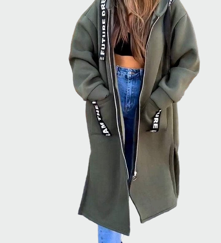 Ilgas Paltas su Kapišonu