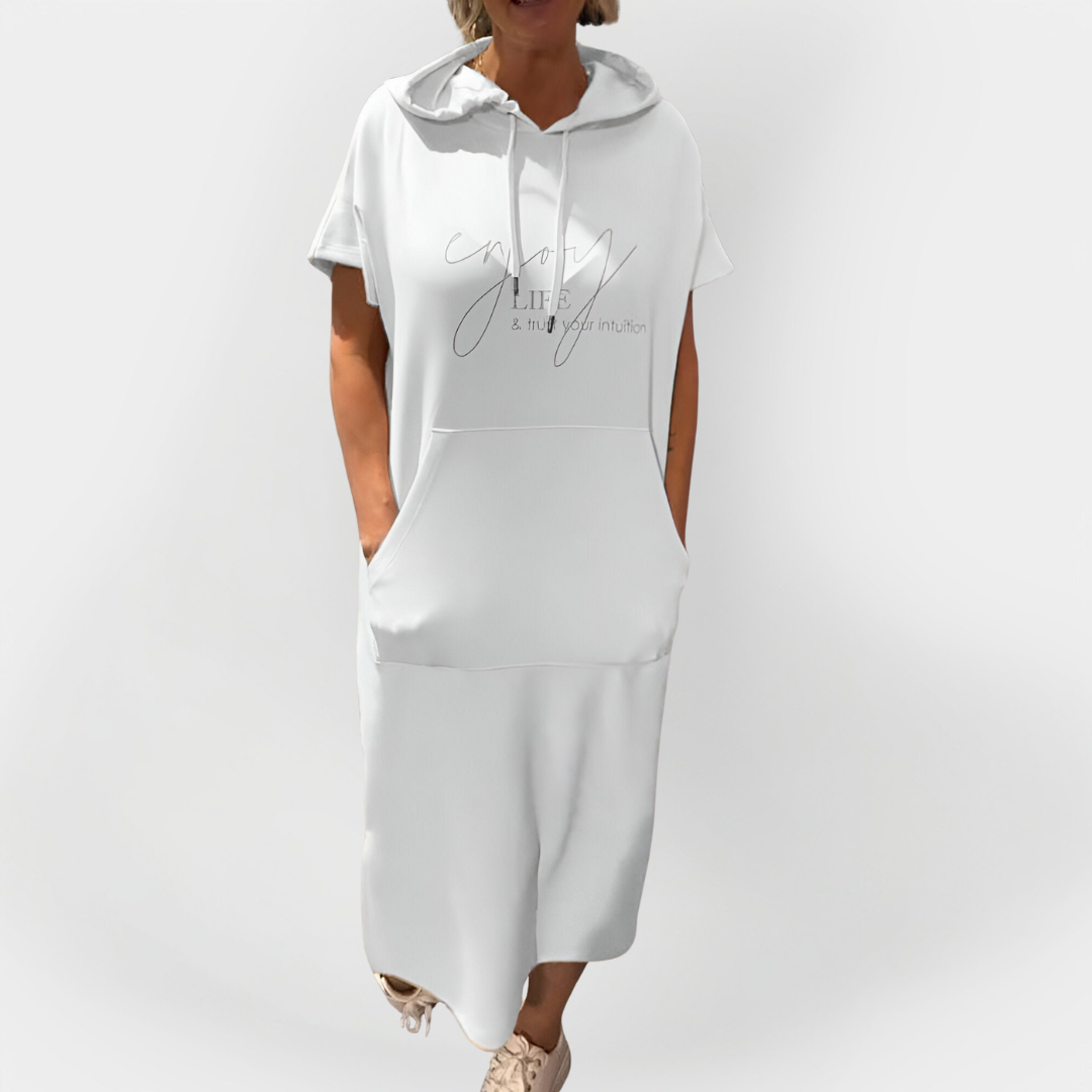 Kasdienis Suknelė su Kapišonu