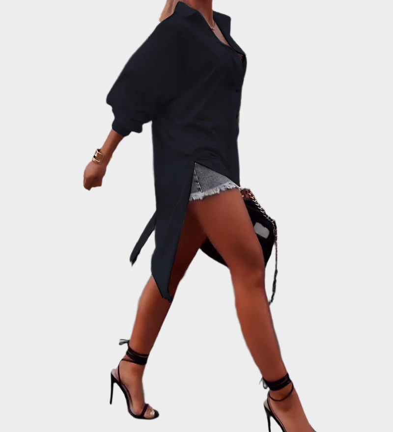 Marškiniai su įpjova