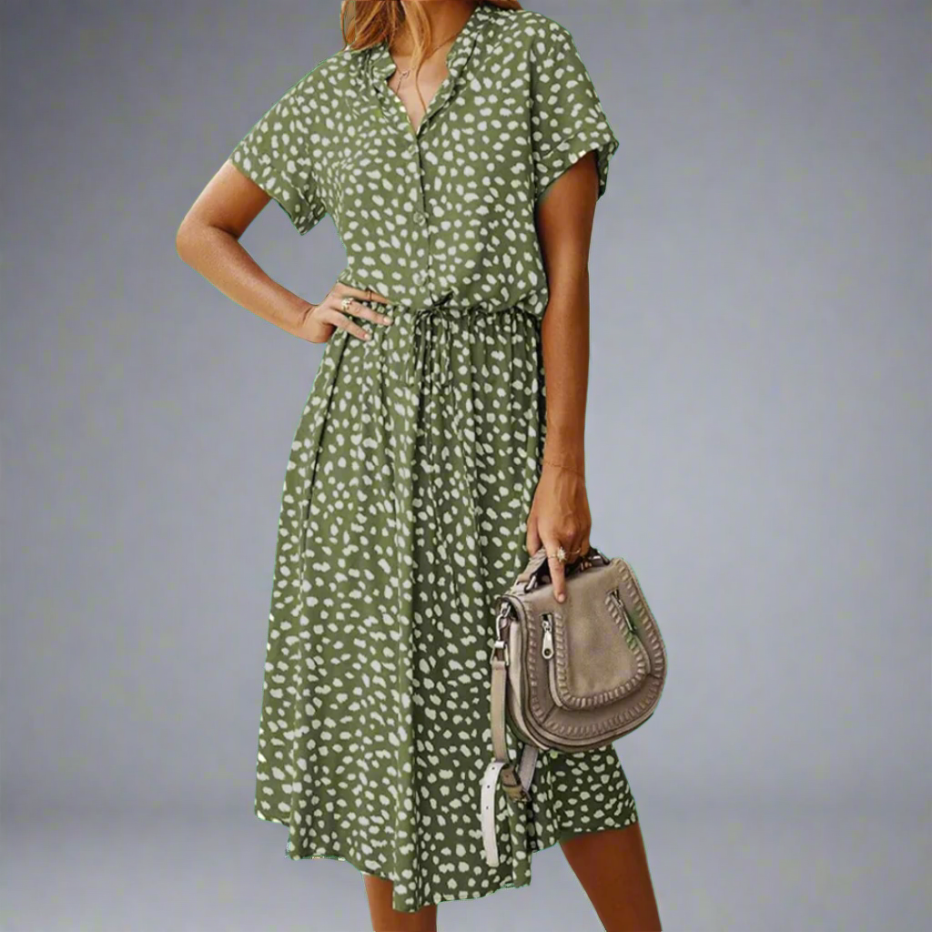 Vasaros suknelė iš pasirinkto audinio