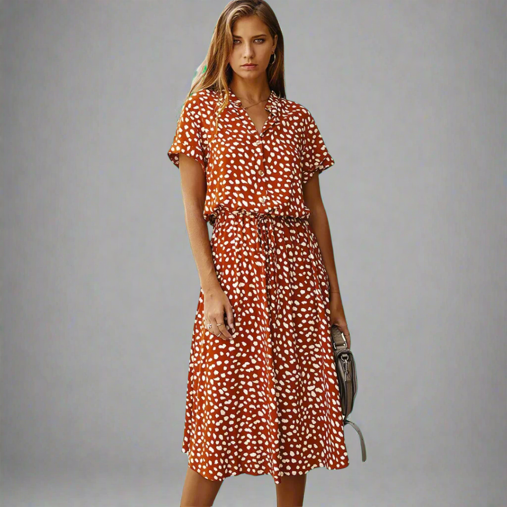 Vasaros suknelė iš pasirinkto audinio