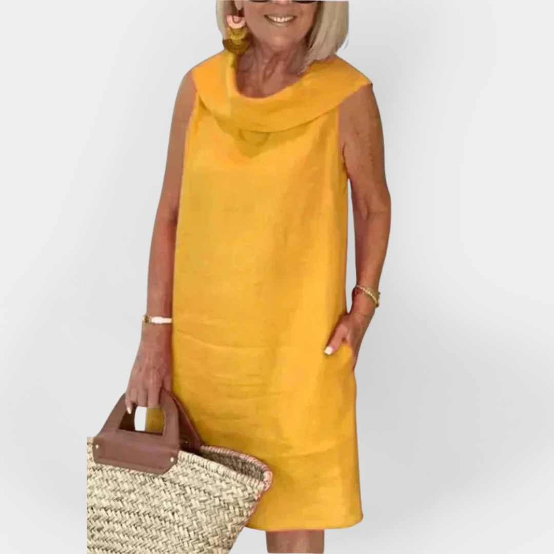 Kruizinis apykaklės suknelė