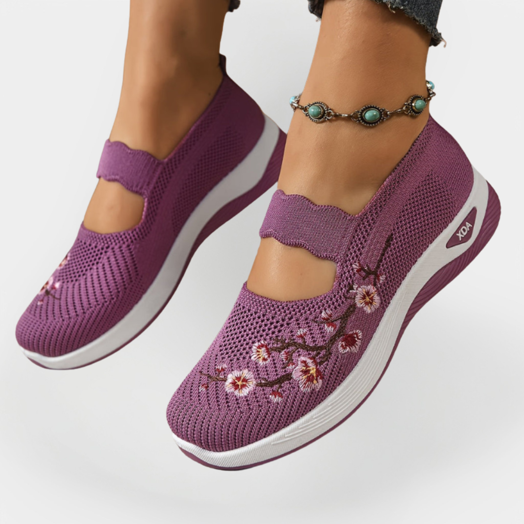 Ortopediniai Batai su Gėlių Siuvinėjimu