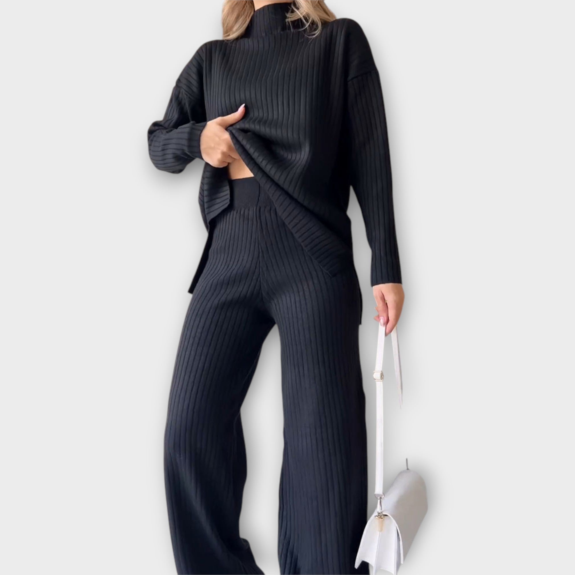 Kristina - Megztas komplektas patogaus silueto