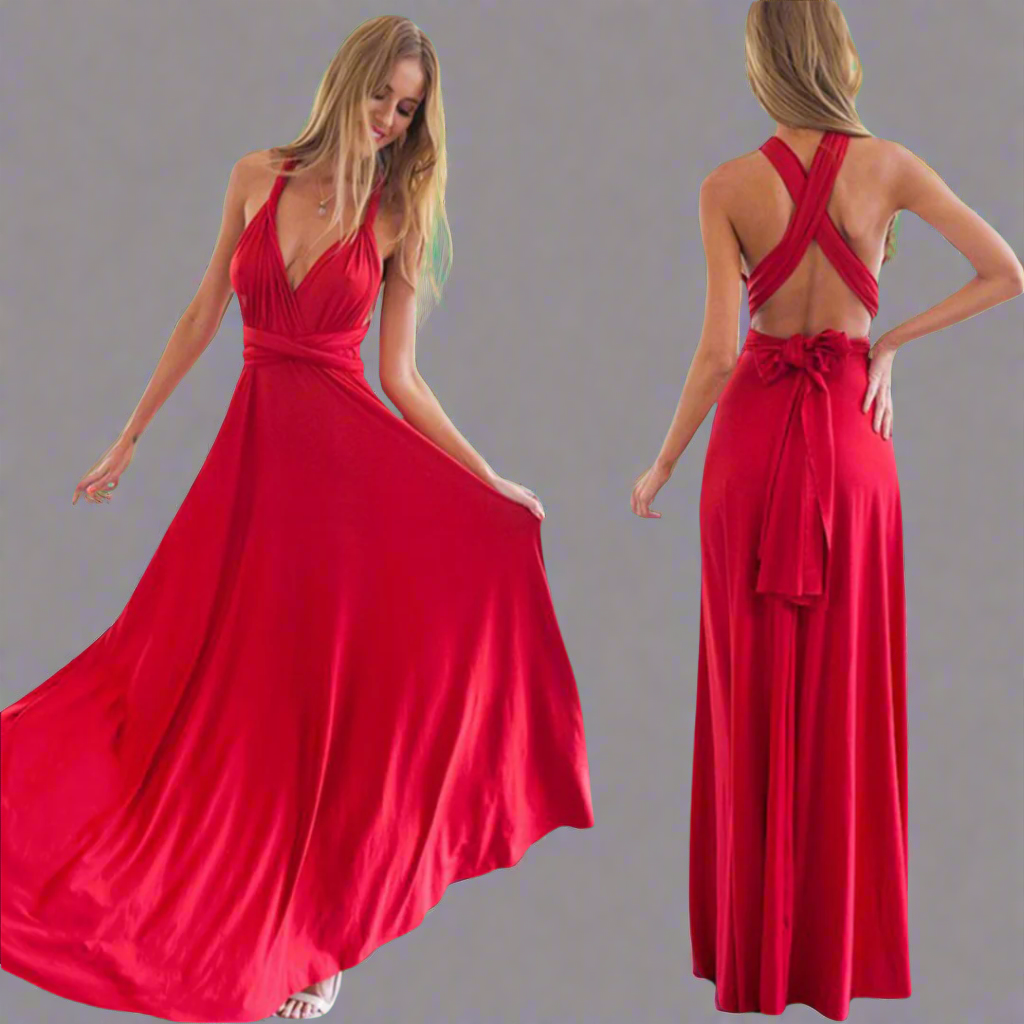 Transformuotas su elegantiška medžiaga suknelė