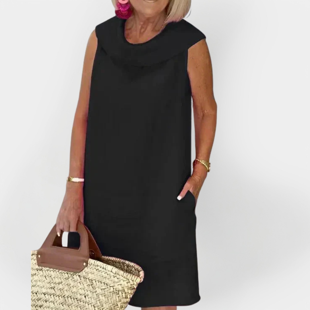 Kruizinis apykaklės suknelė