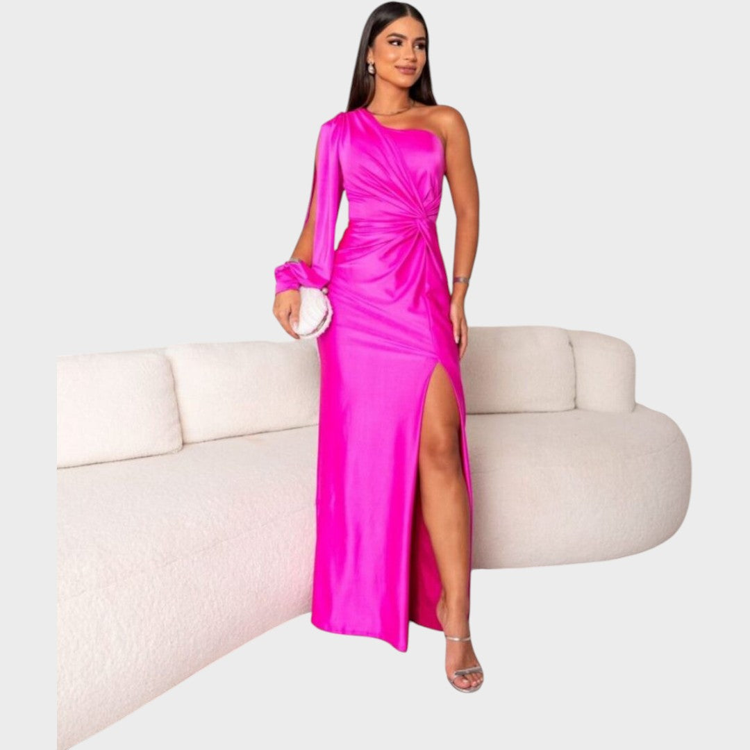 Rasa – Elegantiška ilga suknelė vienam peti