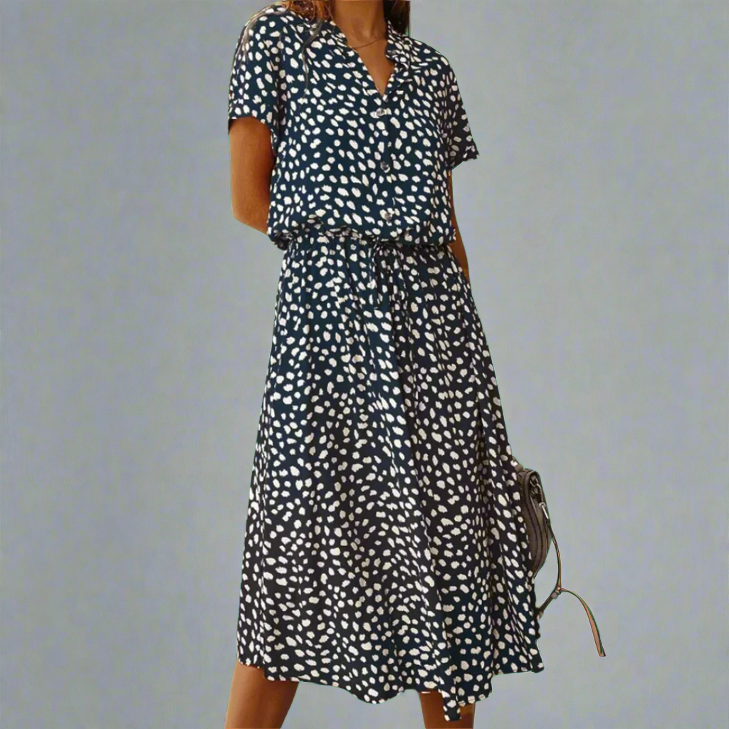 Vasaros suknelė iš pasirinkto audinio