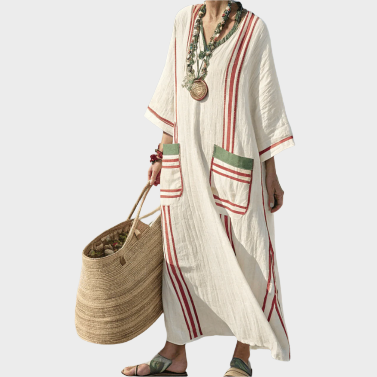 Kafkanas su Juostelėmis ir Per didelėmis Kišenėmis