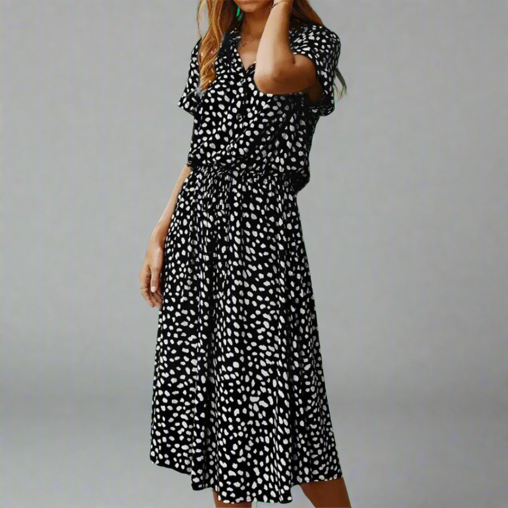 Vasaros suknelė iš pasirinkto audinio