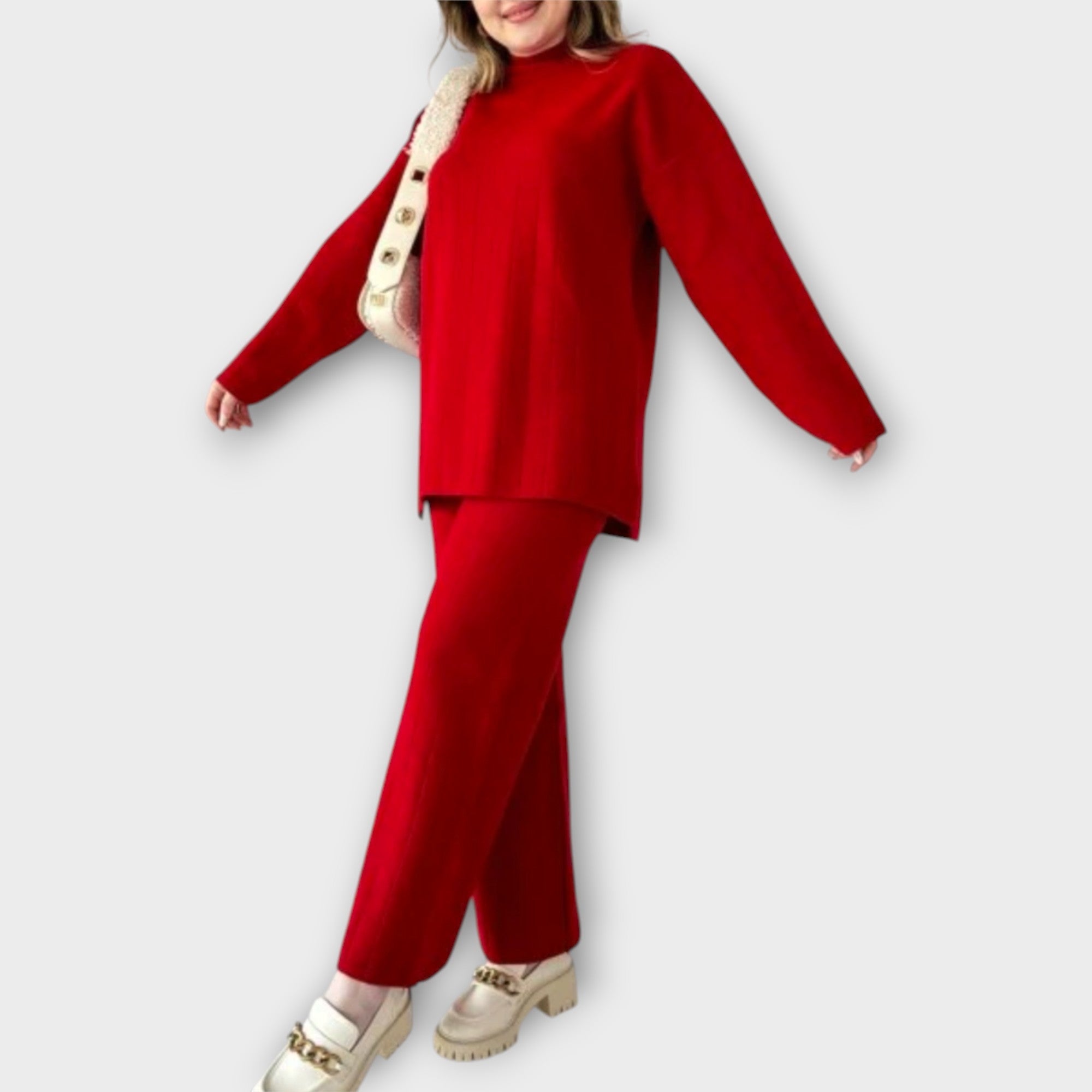 Monika - Megztas komplektas laisvo kirpimo