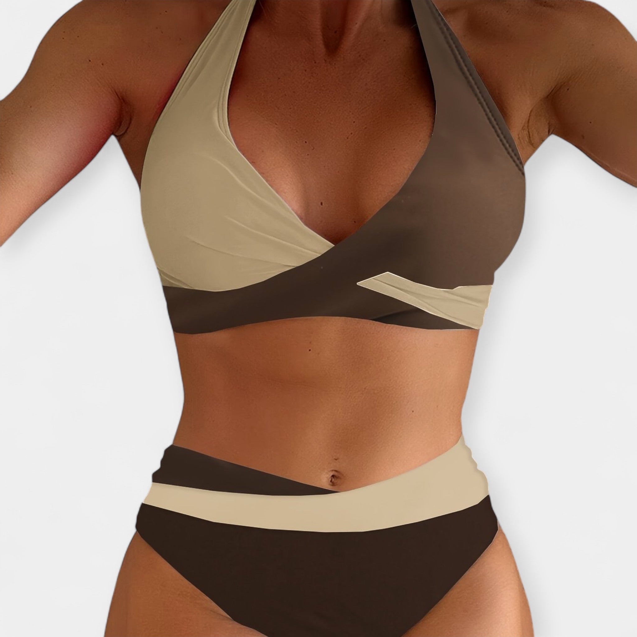 Bikini su Kryžminiu Kaklu