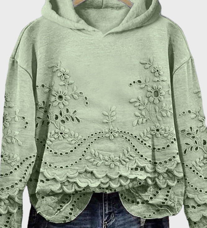 Kapišonas su Nėriniais Žaliojo Pievelės