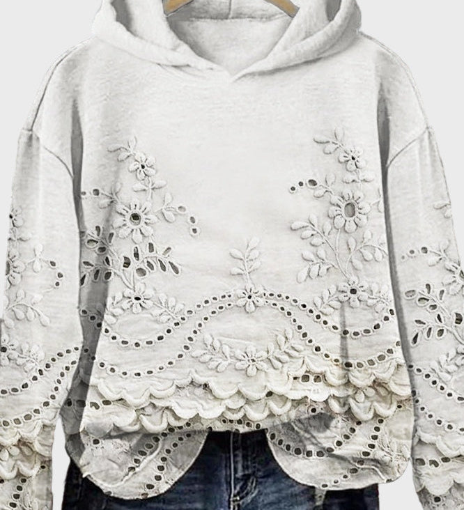 Kapišonas su Nėriniais Žaliojo Pievelės