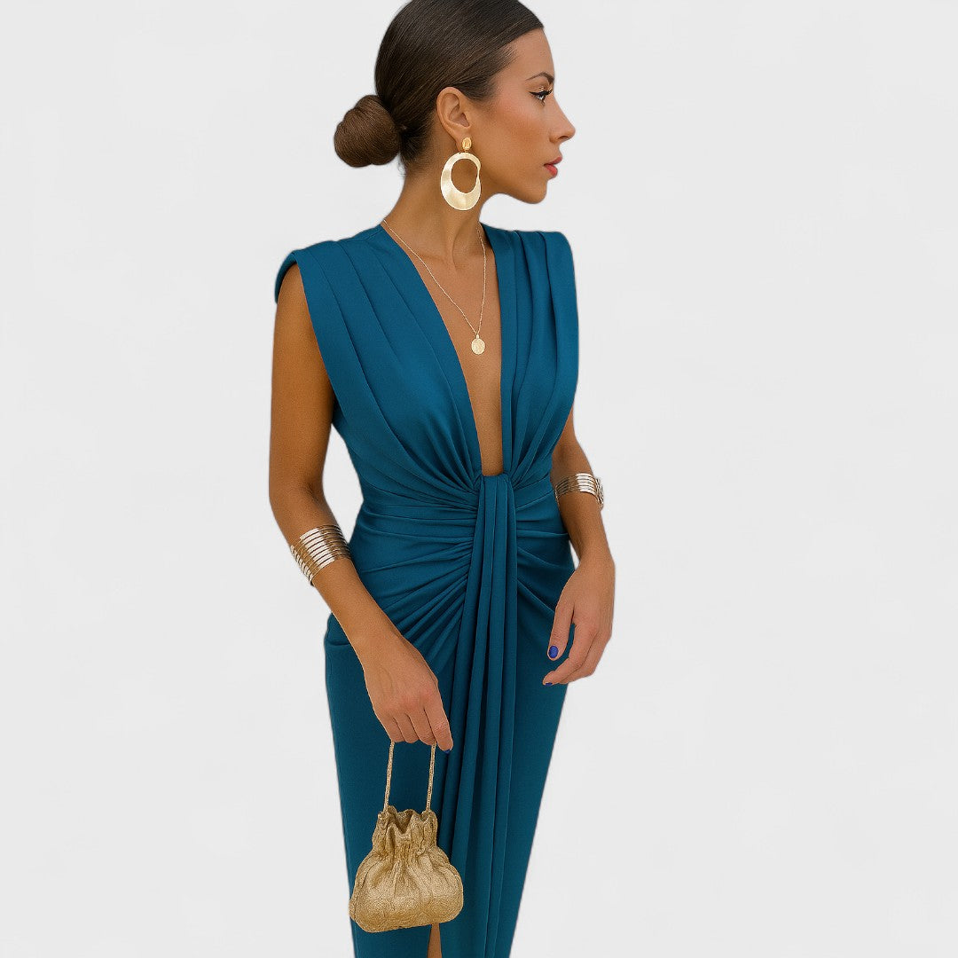 Júlia - Atvira Dekolte Suknelė