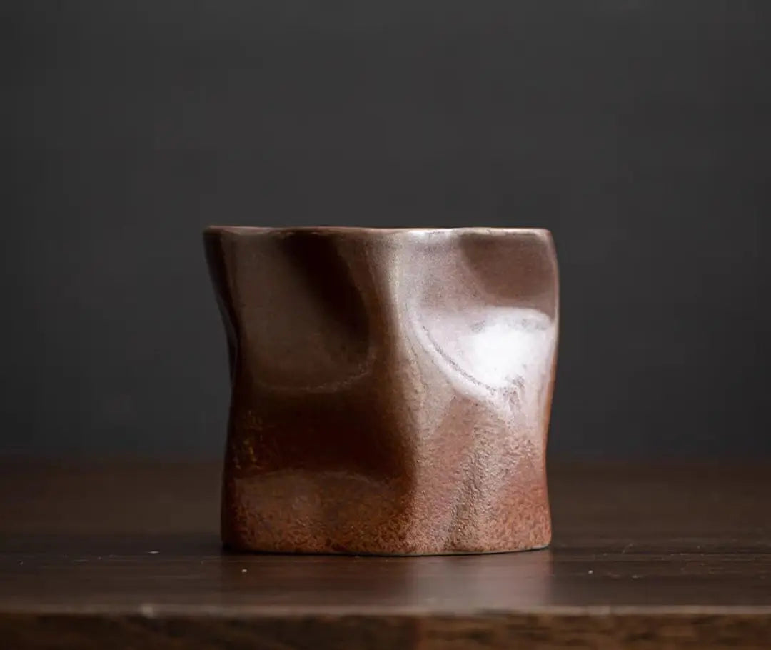 Rusztikus kerámia művész csésze