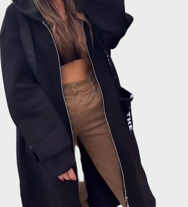 Ilgas Paltas su Kapišonu