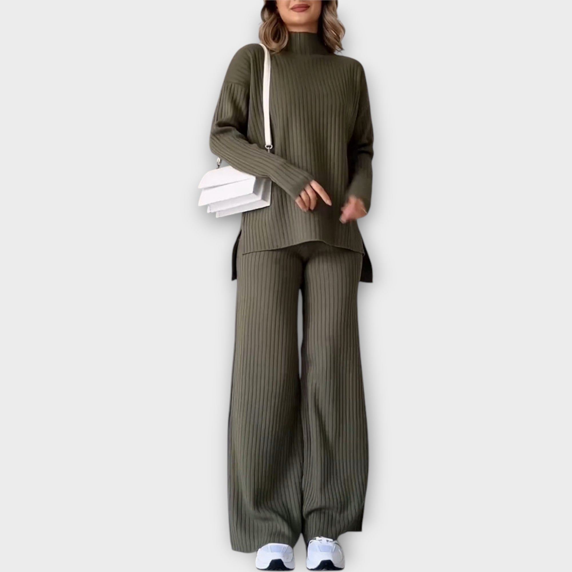 Kristina - Megztas komplektas patogaus silueto