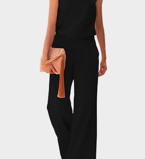 Moteriška Be Rankovių Jumpsuit