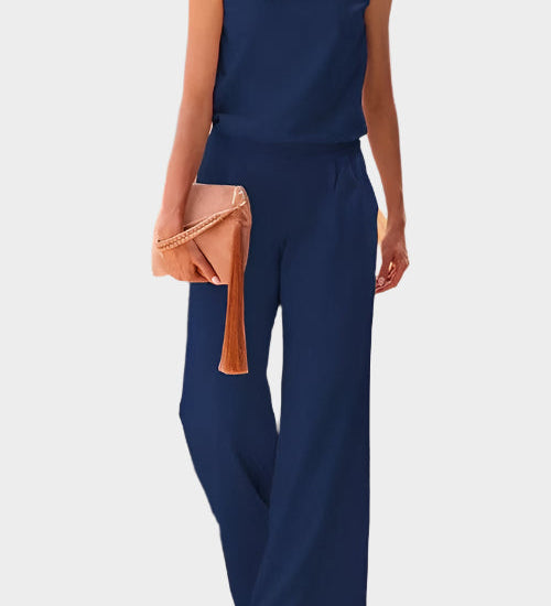 Moteriška Be Rankovių Jumpsuit