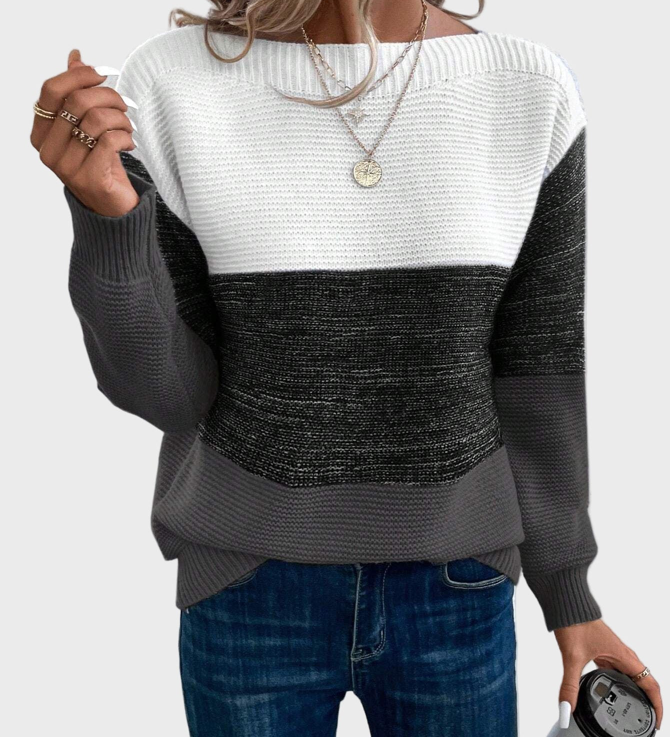 Elegantiškas Megztas Golfas